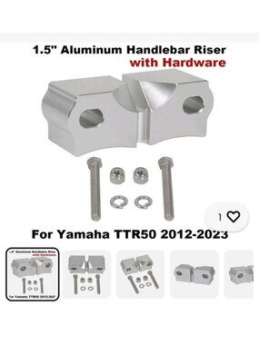 1.5" Handlebar Riser For Yamaha TTR50 2012-2023 Aluminum Bar Riser W/ Hardware
